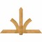 Ekena Millwork Redmond Rough Sawn Timber Gable Bracket, Western Red Cedar, 72"W x 45"H x 2"D x 6"F, 15/12 Pitch GBW072X45X0206RED00RWR - alternate 1